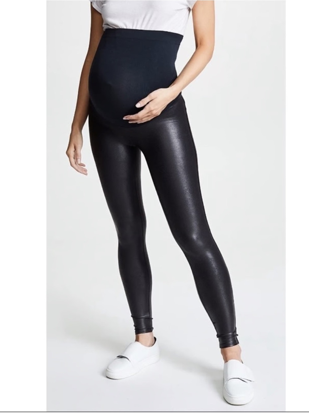 Spanx Mama Maternity Faux Leather Leggings | Black | Medium
